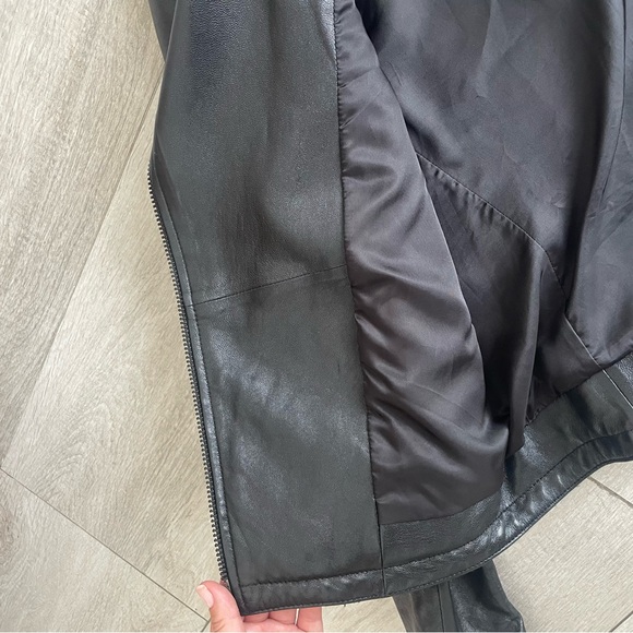 Rag and bone black leather jacket excellent condition - Picture 6 of 15